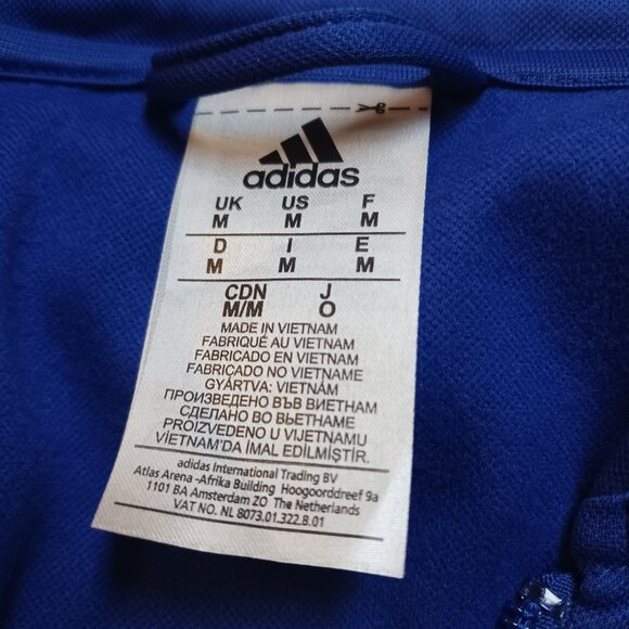 Men’s Adidas Chelsea FC Full Zip Anthem Jacket – Size M,  Blue and White NWOT - Picture 10 of 15